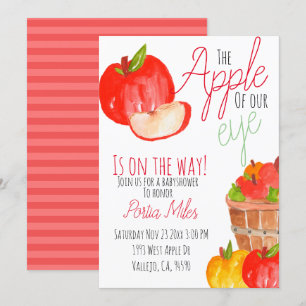Schattigee boerderij Apple Babyshower invite Kaart