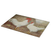 Schattigee boerderij haan en kip snijplank (Hoek)