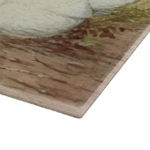 Schattigee boerderij haan en kip snijplank (Hoek)