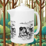Schattigee  Boerderij Landelijke koeien Theepot<br><div class="desc">ontwerp op www.etsy.com/Shop/TheOldDesignShop</div>