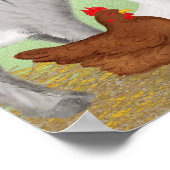 Schattigee boerderijdieren baby shower welkomstbor poster (Hoek)