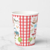 Schattigee Boerderijdieren Barnyard 1e 2e 3e Verja Papieren Bekers (Rechts)