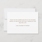 Schattigee Boerderijdieren Barnyard Baby shower Be Kaart (Achterkant)