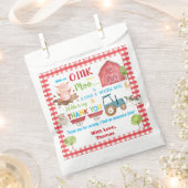 Schattigee Boerderijdieren Barnyard Birthday Bedan Bedankzakje (Geknipt)