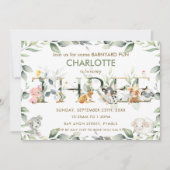 Schattigee Boerderijdieren Barnyard Greenery 3d Ve Kaart (Voorkant)