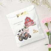 Schattigee boerderijdieren Barnyard verjaardagsfee Bedankzakje (Gezegeld)