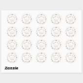 Schattigee boerderijdieren Boho Baby shower dank u Ronde Sticker (Vel)