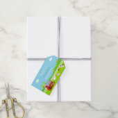 Schattigee Boerderijdieren Cadeau Label Cadeaulabel (Met Touw)