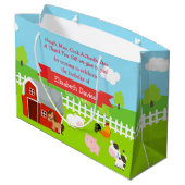 Schattigee boerderijdieren dank u groot cadeauzakje (Achterkant Gekanteld)