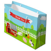 Schattigee boerderijdieren dank u groot cadeauzakje (Voorkant Gekanteld)