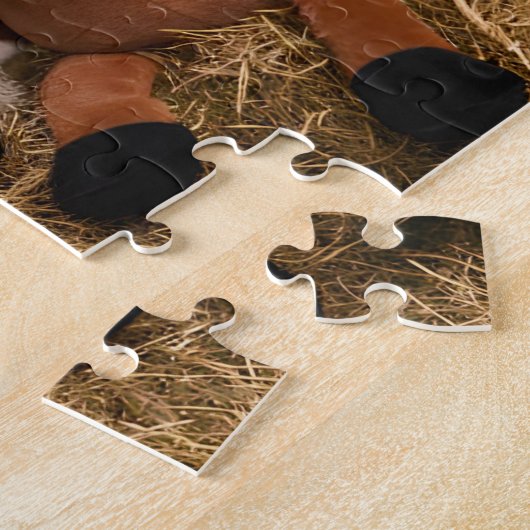 Schattigee boerderijdieren digitale zwangerschapsa legpuzzel (Zijkant)