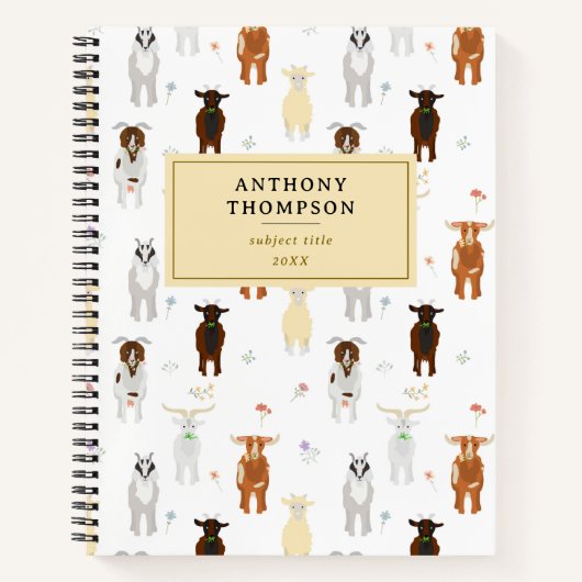 Schattigee Boerderijdieren Foto Keepsake Album Notitieboek (Voorkant)