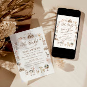 Schattigee boerderijdieren Genderneutraal Baby sho Kaart