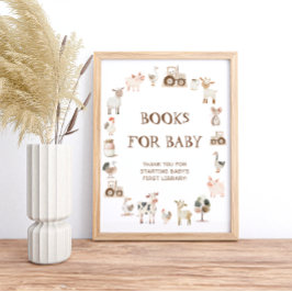 Schattigee Boerderijdieren Genderneutrale Boeken v Poster