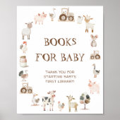 Schattigee Boerderijdieren Genderneutrale Boeken v Poster (Voorkant)