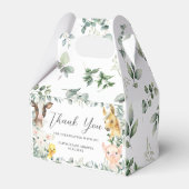 Schattigee Boerderijdieren Groen Jongensschuur Bab Bedankdoosjes (Achterkant)