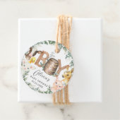 Schattigee Boerderijdieren Groen Jongensschuur Bab Bedankjes Labels (In situ)