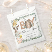 Schattigee Boerderijdieren Groen Jongensschuur Bab Bedankzakje (Geknipt)