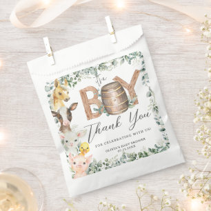 Schattigee Boerderijdieren Groen Jongensschuur Bab Bedankzakje