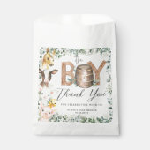 Schattigee Boerderijdieren Groen Jongensschuur Bab Bedankzakje (Voorkant)