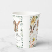 Schattigee Boerderijdieren Groen Jongensschuur Bab Papieren Bekers (Rechts)