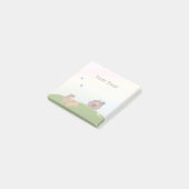 Schattigee boerderijdieren Kinder regenboogpaard Post-it® Notes (Schuin)