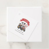 Schattigee Boerderijdieren Koe Varkensverjaardag Bedankjes Labels (In situ)