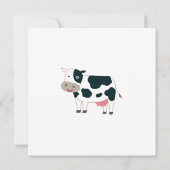 Schattigee boerderijdieren Modern Waterverf Baby s Kaart (Achterkant)