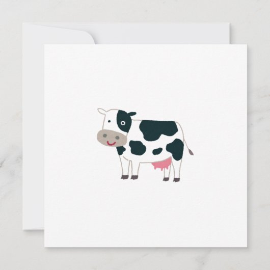 Schattigee boerderijdieren Modern Waterverf Baby s Kaart (Achterkant)