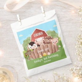 Schattigee boerderijdieren Verjaardag Bedankzakje