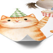 Schattigee Boerderijdieren Verjaardagsfeest Barnya Poster (Hoek)