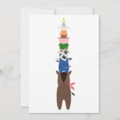 Schattigee Boerderijdieren Verjaardagsfeestuitnodi Kaart (Achterkant)