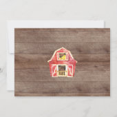 Schattigee Boeren Markt Baby shower Uitnodiging (Achterkant)