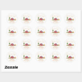 Schattigee  Boeren Markt Barnyard Baby shower Ronde Sticker (Vel)