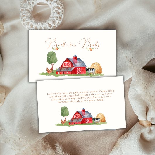 Schattigee Boeren Markt Barnyard Boeken voor Baby  Informatiekaartje