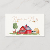 Schattigee Boeren Markt Barnyard Boeken voor Baby  Informatiekaartje (Voorkant)