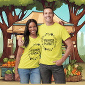 Schattigee Boeren markt woord kunst T-shirt