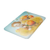 Schattigee Boerenhond met Pompoen Badmat (Gekanteld)