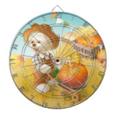 Schattigee Boerenhond met Pompoen Dartbord (Voorkant)