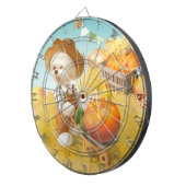 Schattigee Boerenhond met Pompoen Dartbord (Voorkant Rechts)