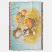 Schattigee Boerenhond met Pompoen Deken (Voorkant Verticaal)