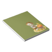 Schattigee Boerenhond met Pompoen Notitieblok (Schuin)