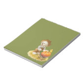 Schattigee Boerenhond met Pompoen Notitieblok (Linkerzijde)