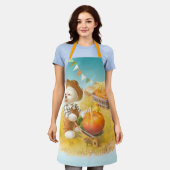 Schattigee Boerenhond met Pompoen Schort (Gedragen)