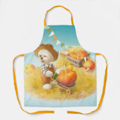 Schattigee Boerenhond met Pompoen Schort (Voorkant)