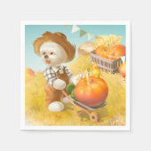Schattigee Boerenhond met Pompoen Servet (Voorkant)