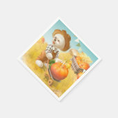 Schattigee Boerenhond met Pompoen Servet (Hoek)