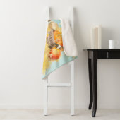 Schattigee Boerenhond met Pompoen Sherpa Deken (In situ)