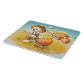 Schattigee Boerenhond met Pompoen Snijplank (Hoek)