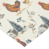 Schattigee boerenkippen tafelkleed (Gekanteld)